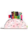 Notpa Ahşap Vip Sevimli Tavşan Gökkuşağı Cetvelli Masaüstü Kalemlik Organizer Vip160 thumbnail 2