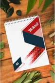 kutuTR Ahşap Mdf Kapaklı 80 Yaprak Çizgili 14x21 Vip Bloknot 70gr/m2 Ç-OB22 thumbnail 5