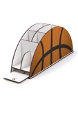 Notpa Ahşap Vip Basketbol Topu Gökkuşağı Cetvelli Masaüstü Kalemlik Organizer Vip139 thumbnail 3