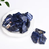 Kristal Cam Aromaterapi Saklama Kavanozu - Mavi Taneli 2-4cm 100g - 1