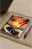 kutuTR Araba Desen Ahşap Mdf Kapaklı 100 Yaprak Çizgili 14x21 Vip Modelist  Defter 80gr/m2 Ç520 - 3