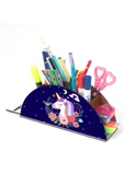 Notpa Ahşap Gece Unicorn Gökkuşağı Cetvelli Masaüstü Kalemlik Kutu Çocuklar Için Organizer Gk93 thumbnail 2