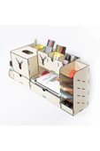 Notpa Ahşap Masaüstü Geyikli Organizer Kalemlik Set 4 Parça (montajı Yapılmış Şekilde Gönderim) thumbnail 4