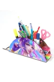 Notpa Ahşap Zafer Anime Kızı Gökkuşağı Cetvelli Masaüstü Kalemlik Kutu Çocuklar Için Organizer Gk60 thumbnail 4