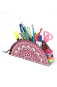 Notpa Ahşap Çini Desenligökkuşağı Cetvelli Masaüstü Kalemlik Kutu Çocuklar Için Organizer Gk21 thumbnail 3
