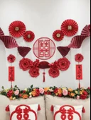 Yapay Çiçek Sarmaşığı - Mavi (2 Metre) - 5