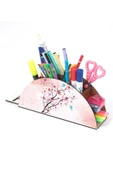 Notpa Ahşap Kiraz Dalı Gökkuşağı Cetvelli Masaüstü Kalemlik Kutu Çocuklar Için Organizer Gk122 thumbnail 2