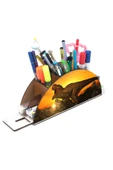 Notpa Ahşap Dinazor Ve Güneş Gökkuşağı Cetvelli Masaüstü Kalemlik Kutu Çocuklar Için Organizer Gk17 thumbnail 3