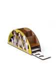 Notpa Ahşap Yavru Köpekler Gökkuşağı Cetvelli Masaüstü Kalemlik Kutu Çocuklar Için Organizer Gk129 thumbnail 6