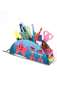 Notpa Ahşap Deniz Yıldızları Gökkuşağı Cetvelli Masaüstü Kalemlik Kutu Çocuklar Için Organizer Gk110 thumbnail 2