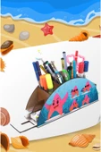 Notpa Ahşap Deniz Yıldızları Gökkuşağı Cetvelli Masaüstü Kalemlik Kutu Çocuklar Için Organizer Gk110 thumbnail 1
