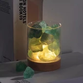Kristal Cam Aromaterapi Saklama Kavanozu - Doğal Pembe Kristal 2-4cm 100g - 5