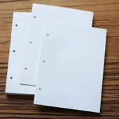 A4 Kraft Kağıdı Fotoğraf Albümü İç Sayfaları - 30 Adet - 4 Delikli - 3