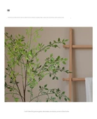 Plastik Yeşil Nandina Çiçek Aranjmanı - 1 Dal thumbnail 12