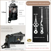 DIY Quartz Saat Mekanizması - Sallanan Sessiz +9403 İbre Gümüş - 1