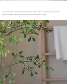 Plastik Yeşil Nandina Çiçek Aranjmanı - 1 Dal thumbnail 9