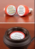 LED Buda Lambası E12 - Renkli Işık Seramik Gövde - Çift - 10