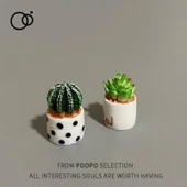 Mini Minyatür Saksı Bitki Dekorasyonu - 2.5-3cm - 10