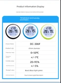 Elektronik Higrometre - THG616 - Arkadan Aydınlatmalı, Konfor, Saat ve Tarih - 10