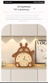 Totoro Desenli Ahşap Masa Saati - Model A - 21x24 cm - 10