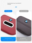 BMW 3 Serisi Araç İçi Ultrafilm Deri Mendil Kutusu - Asil Siyah - 1 Adet - 6