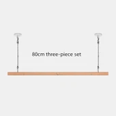 80cm Üç Parça Kayın Ağacı Poster Asma Çubuğu Seti - 1