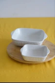 Ecr Seramik 2'li Kare Fırın Kabı 21Cm - 1
