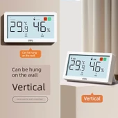 Dijital Higrometre - Beyaz Mini Sevimli Eğlenceli - Tam Ekran - 5