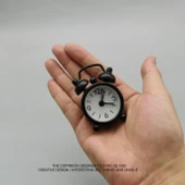 Mini Metal Masa Saati - Siyah - 11