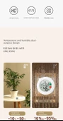 Mini Gülen Yüz Termometre Higrometre - Duvar Stickerlı (φ45mm) - 9