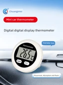 Mini Dijital Sıcaklık Nem Ölçer - Pointer 50 Beyaz Gümüş - 2