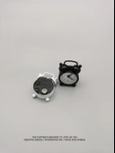 Mini Metal Masa Saati - Siyah - 6