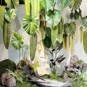 Yaprak Duvar Dekoru - Ateş Vinç Kralı / Kamuflaj Yeşil thumbnail 3