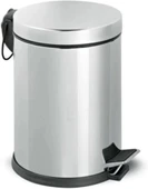 Cooker 3 Litre Gri Pedallı Çöp Kovası - 1