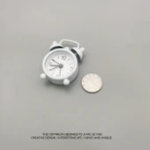 Mini Metal Masa Saati - Siyah - 10