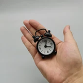 Mini Metal Masa Saati - Siyah - 1
