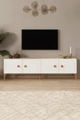 Happylife Furniture Design  %100 Mdf Tv Ünitesi 180 Cm Beyaz Aytaşı Tv Sehpası - 1