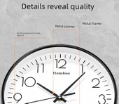 Işıklı Takvimli Minimalist Duvar Saati - 25 cm Zümrüt Yeşili - 11