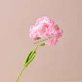 Örme Karanfil Anneler Günü Buketi - Gradyan Pembe - 1
