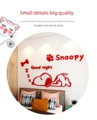 Snoopy Çizgi Film 3D Duvar Stickerı - K0314 Snoopy 2-Siyah - Ekstra Büyük - 8