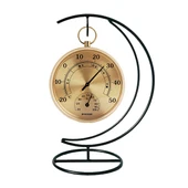 Duvara Monte Islak ve Kuru Termometre - Güneş ve Ay Eşliğinde + Siyah Hilal Braket thumbnail 1