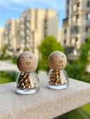 Mini Cam Saklama Kavanozu - Bebek Kafası - Siyah Kum - 4