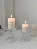 Silindir Mini Mum (1 Adet) - Kokusuz Avrupa Tarzı - 8