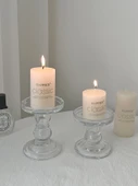 Silindir Mini Mum (2 Adet) - Kokusuz Avrupa Tarzı - 3