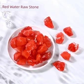 Cam Aromaterapi Saklama Kabı - Kırmızı Kristal 2-4cm 100g - 1