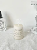 Silindir Mini Mum (1 Adet) - Kokusuz Avrupa Tarzı - 1