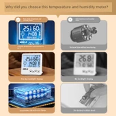 Dijital Termometre Higrometre - Manyetik Pro Şarjlı Model - 3