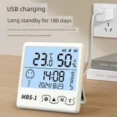 Dijital Termometre Higrometre - Manyetik Pro Şarjlı Model - 4