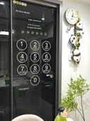 Şifreli Ayna Dekoratif Sticker - Basitleştirilmiş Mavi + Mavi Kaydırmalı - Büyük Boy - 3
