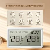 Dijital Termometre Higrometre - Mini - Beyaz - 5